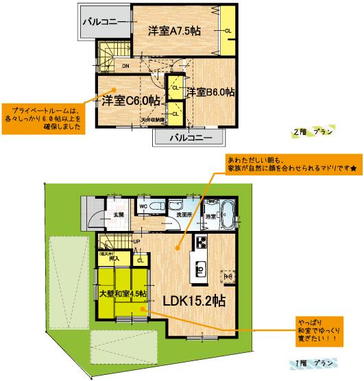 Floor plan. (2), Price 38,840,000 yen, 4LDK+S, Land area 99.28 sq m , Building area 89.91 sq m