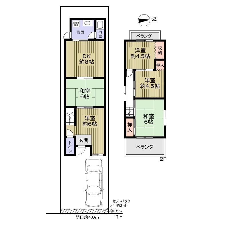 Floor plan. 19.5 million yen, 5DK, Land area 70.15 sq m , Building area 77.12 sq m