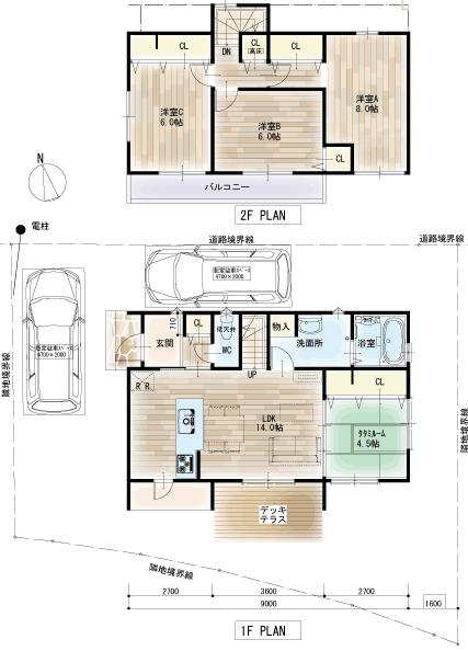 Floor plan. (1), Price 32,210,000 yen, 4LDK, Land area 154.59 sq m , Building area 89.91 sq m