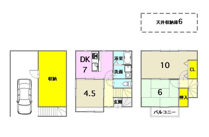 Floor plan. 14,990,000 yen, 3DK, Land area 40.14 sq m , Building area 105.3 sq m