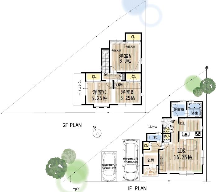Floor plan. (5), Price 36,950,000 yen, 3LDK, Land area 106.64 sq m , Building area 85.01 sq m