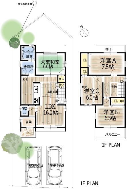 Floor plan. (3-A), Price 43,490,000 yen, 4LDK, Land area 144.14 sq m , Building area 94.4 sq m