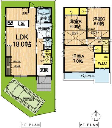 Floor plan. (4), Price 36.5 million yen, 3LDK, Land area 82.79 sq m , Building area 84.24 sq m