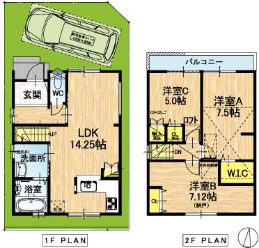 Floor plan. (7), Price 28,650,000 yen, 3LDK, Land area 71.91 sq m , Building area 76.95 sq m