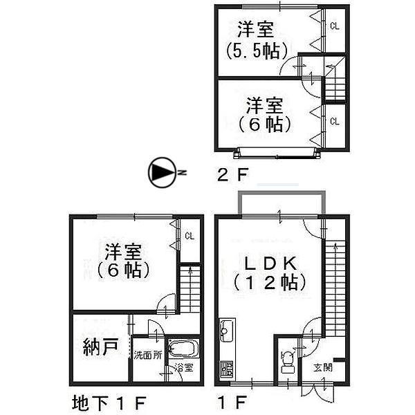 Floor plan. 19,800,000 yen, 3LDK+S, Land area 69 sq m , Building area 84 sq m