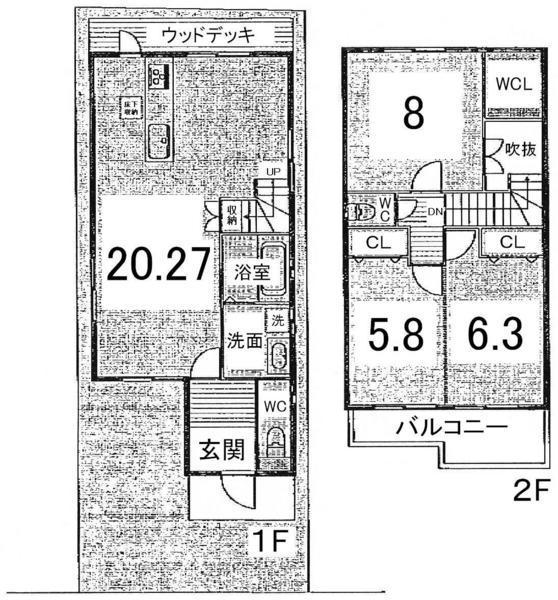 Floor plan. 32,800,000 yen, 3LDK, Land area 83.69 sq m , Building area 91.25 sq m