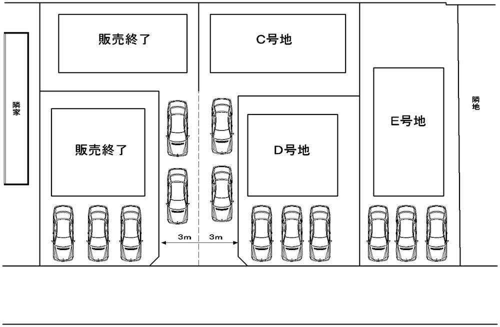 Compartment figure. 42,800,000 yen, 4LDK, Land area 122.1 sq m , Building area 97.2 sq m per diem to all sections of both ・ Ventilation is good subdivision. 