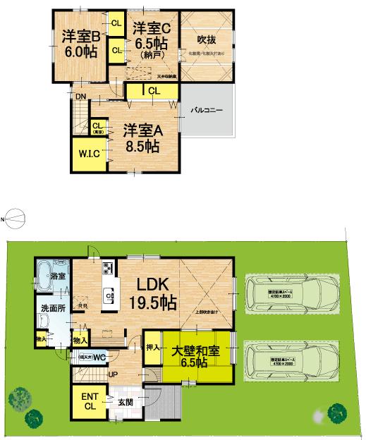 Compartment figure. Land price 34,160,000 yen, Land area 168.54 sq m