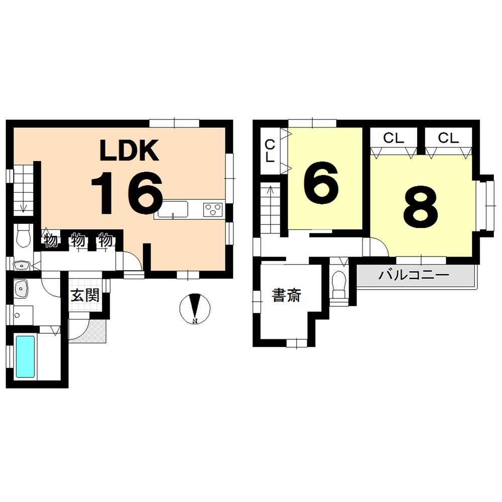 Floor plan. 29,800,000 yen, 2LDK + S (storeroom), Land area 68.42 sq m , Building area 79.78 sq m