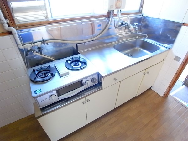 Kitchen. Wide and beautiful kitchen table.