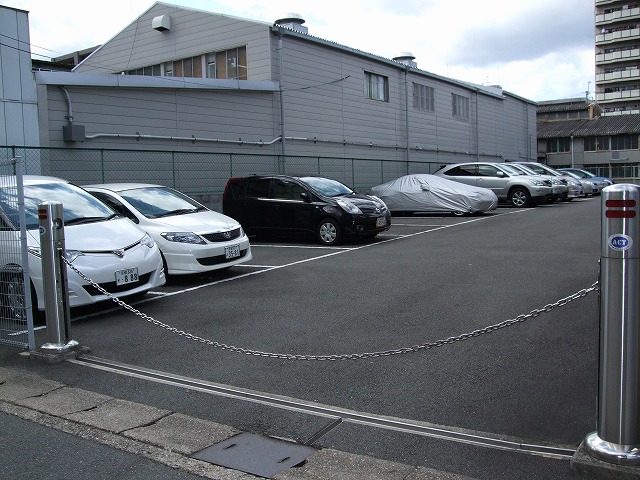 Parking lot. There is parking space of the apartment opposite!