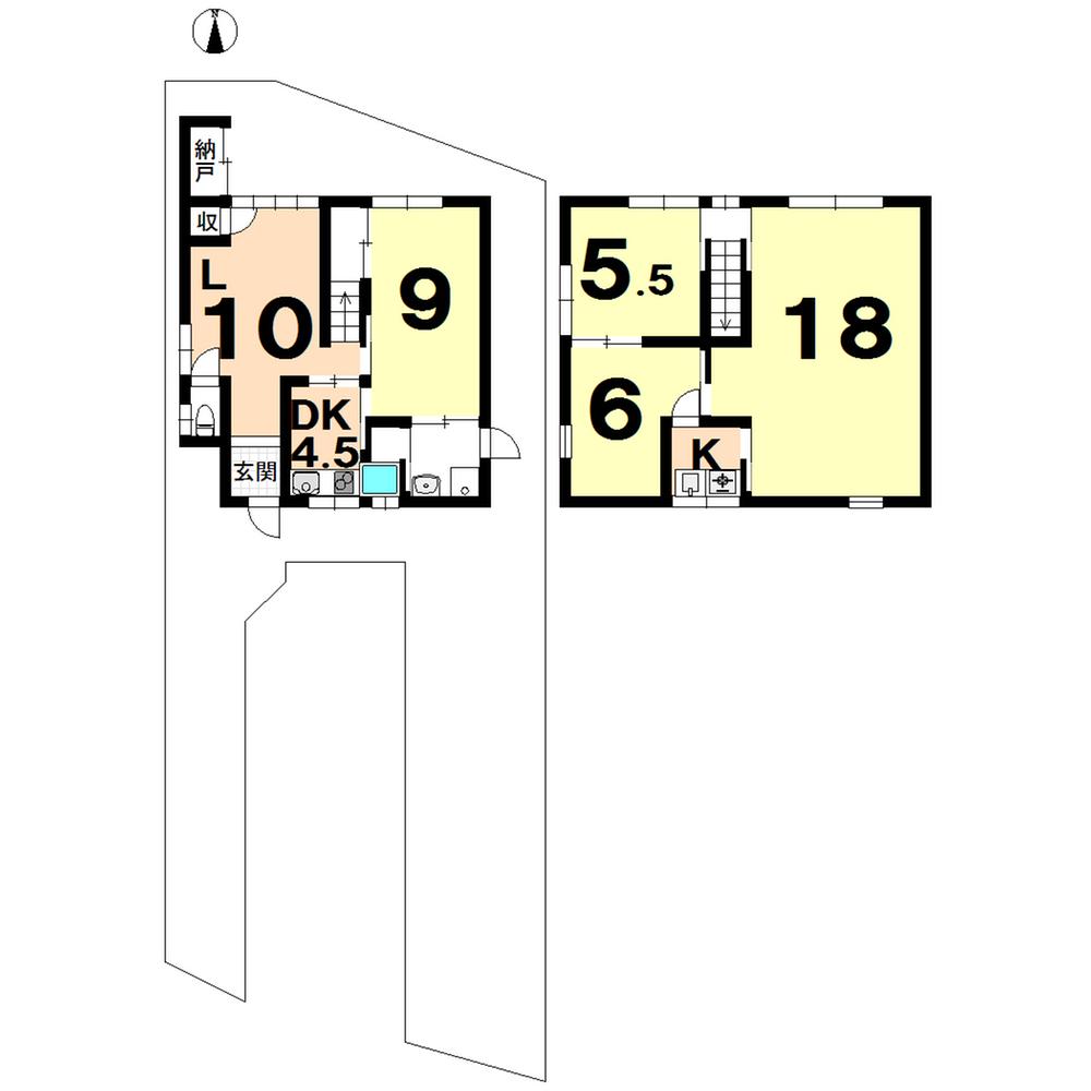 Floor plan. 37,800,000 yen, 4LDK, Land area 200.85 sq m , Building area 47.27 sq m