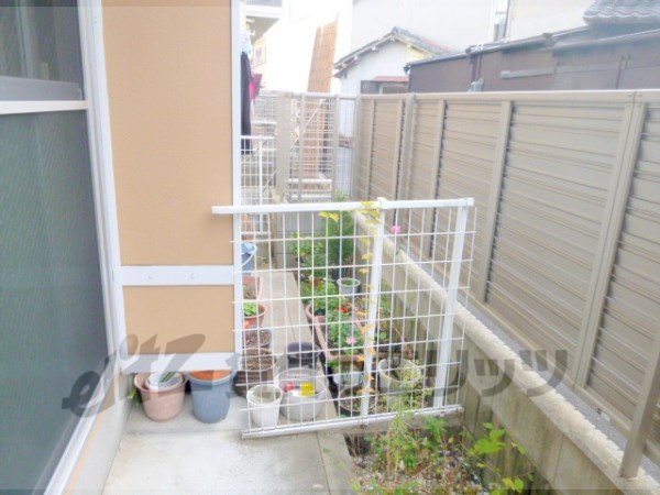 Balcony. Small garden