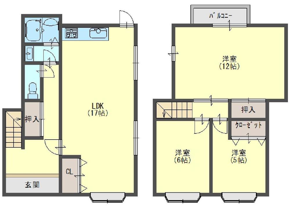Floor plan. 18,800,000 yen, 3LDK, Land area 88.99 sq m , Building area 93.93 sq m