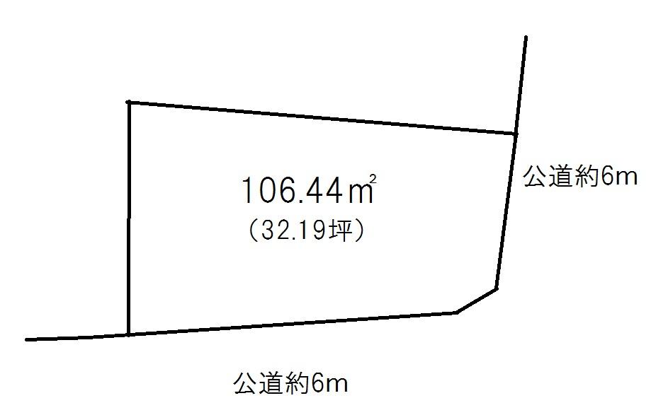 Compartment figure. Land price 14.8 million yen, Land area 106.44 sq m