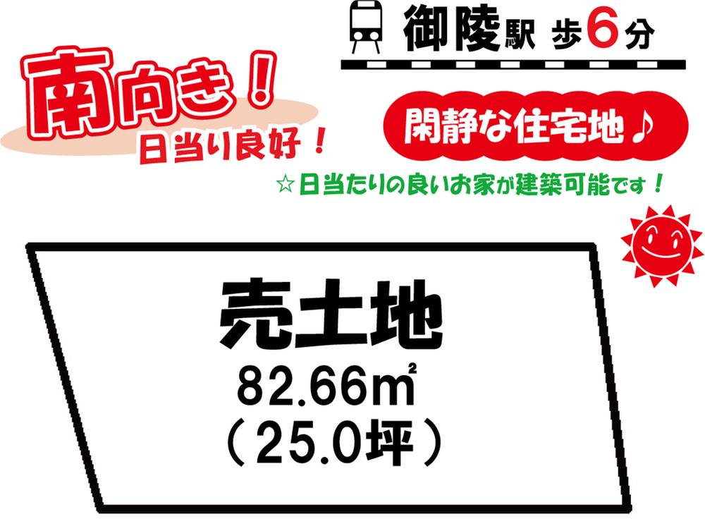 Compartment figure. Land price 11.8 million yen, Land area 82.66 sq m