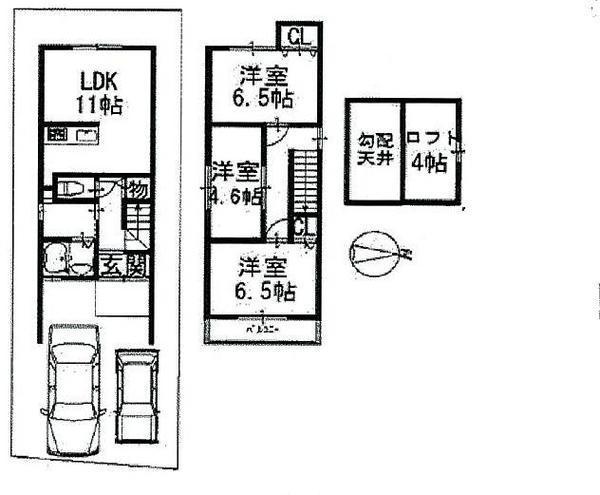 Floor plan. 22,800,000 yen, 3LDK, Land area 58.27 sq m , Building area 67.91 sq m