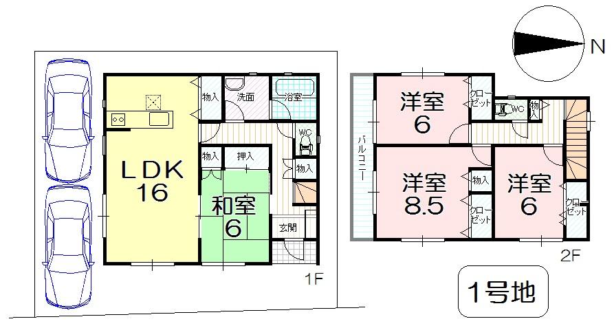 Floor plan. 25,900,000 yen, 4LDK, Land area 103.23 sq m , Building area 103.68 sq m