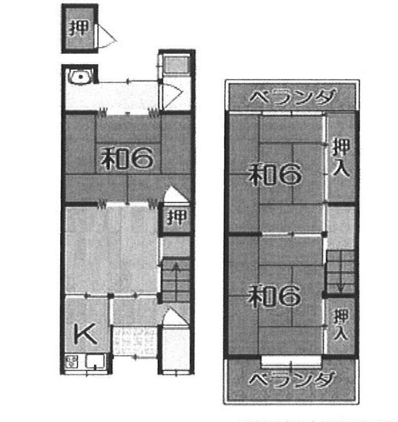 Floor plan. 4.5 million yen, 3DK, Land area 49.48 sq m , Building area 53.08 sq m