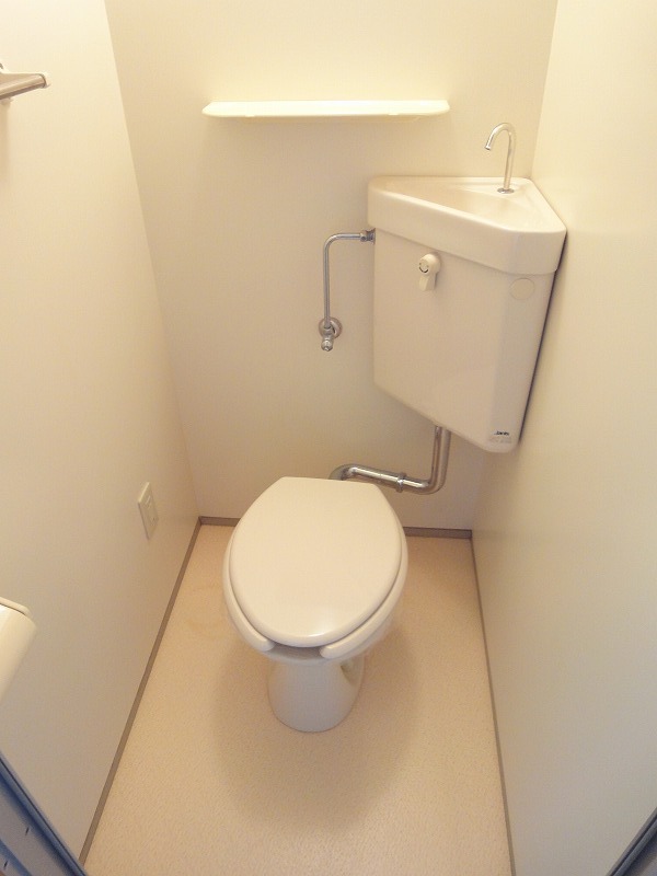 Toilet. Shower toilet installation plan