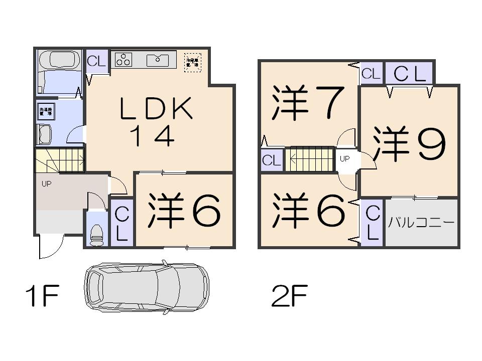 Floor plan. 25,800,000 yen, 4LDK, Land area 86.3 sq m , Building area 84.04 sq m