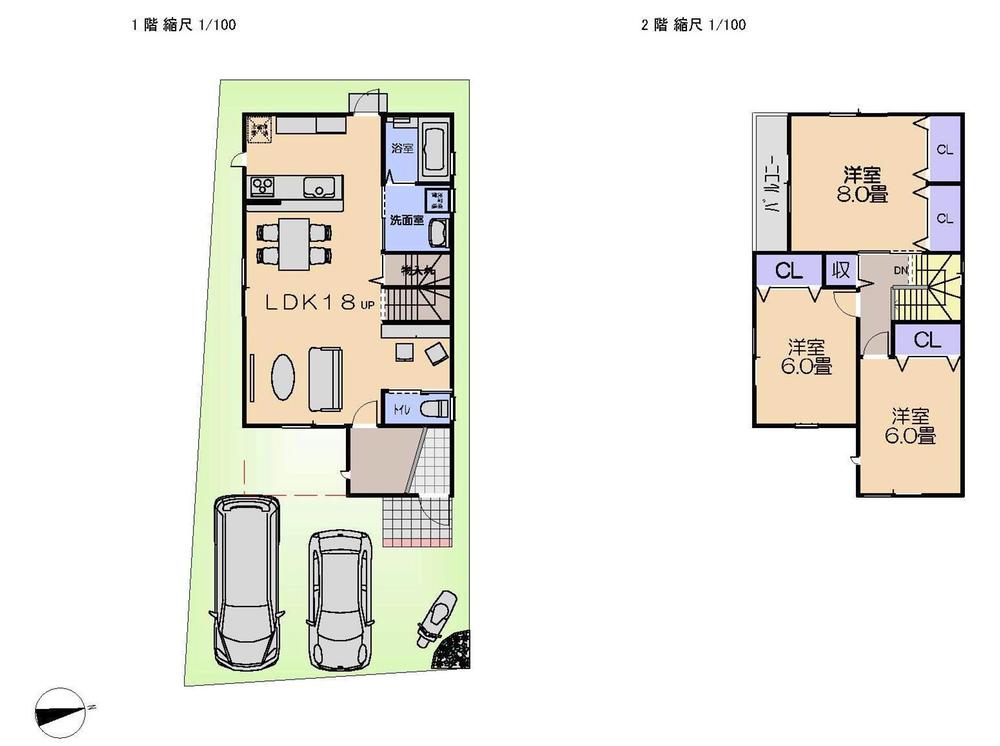 Floor plan. 37,400,000 yen, 3LDK, Land area 110.54 sq m , Since it is a building area of ​​96.05 sq m Reference Floor, Change of floor plan is available