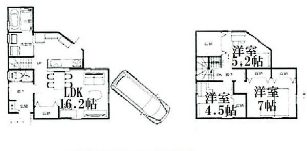 Compartment figure. Land price 12,240,000 yen, Land area 83.29 sq m