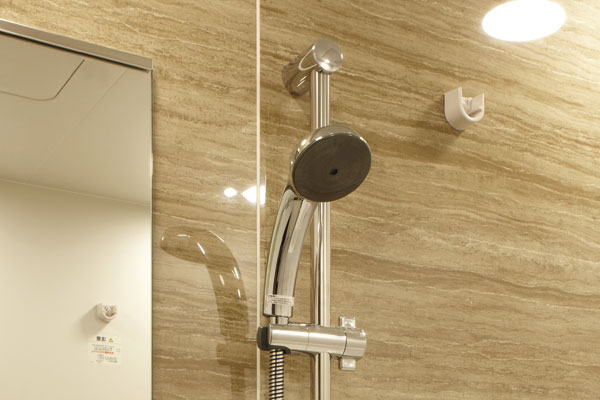 Bathing-wash room.  [Slide bar shower head] ( ※ )