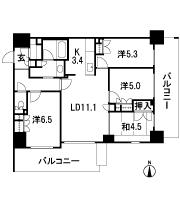 Floor: 4LDK, occupied area: 80.15 sq m, Price: 40,623,000 yen