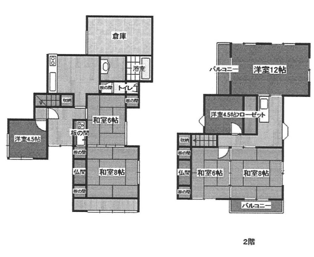 Floor plan. 35,500,000 yen, 7DK, Land area 240 sq m , Building area 173.45 sq m