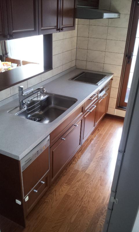 Kitchen. Dishwasher, System kitchen with cupboard. It is your a very beautiful. 