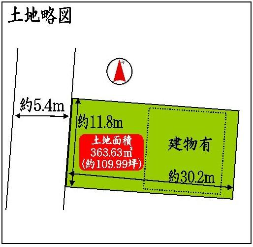 Compartment figure. Land price 51,800,000 yen, Land area 363.63 sq m