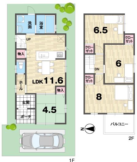 Floor plan. Matsuya Super Yamashina to Sanjo shop 1180m