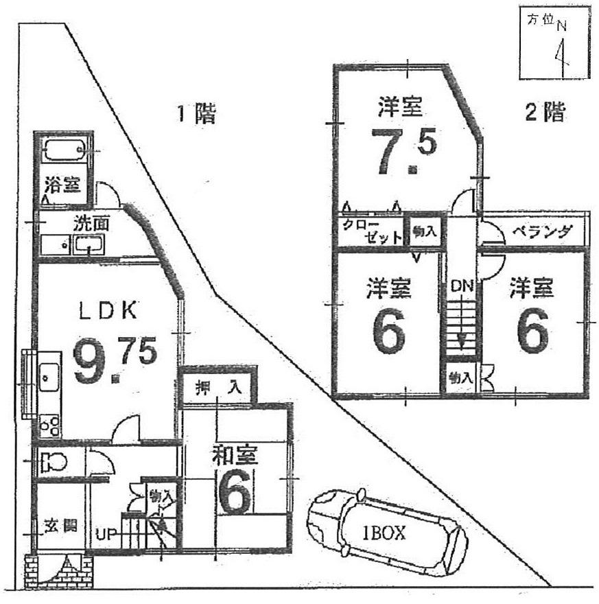Floor plan. 17.8 million yen, 4LDK, Land area 84.41 sq m , Building area 81.3 sq m