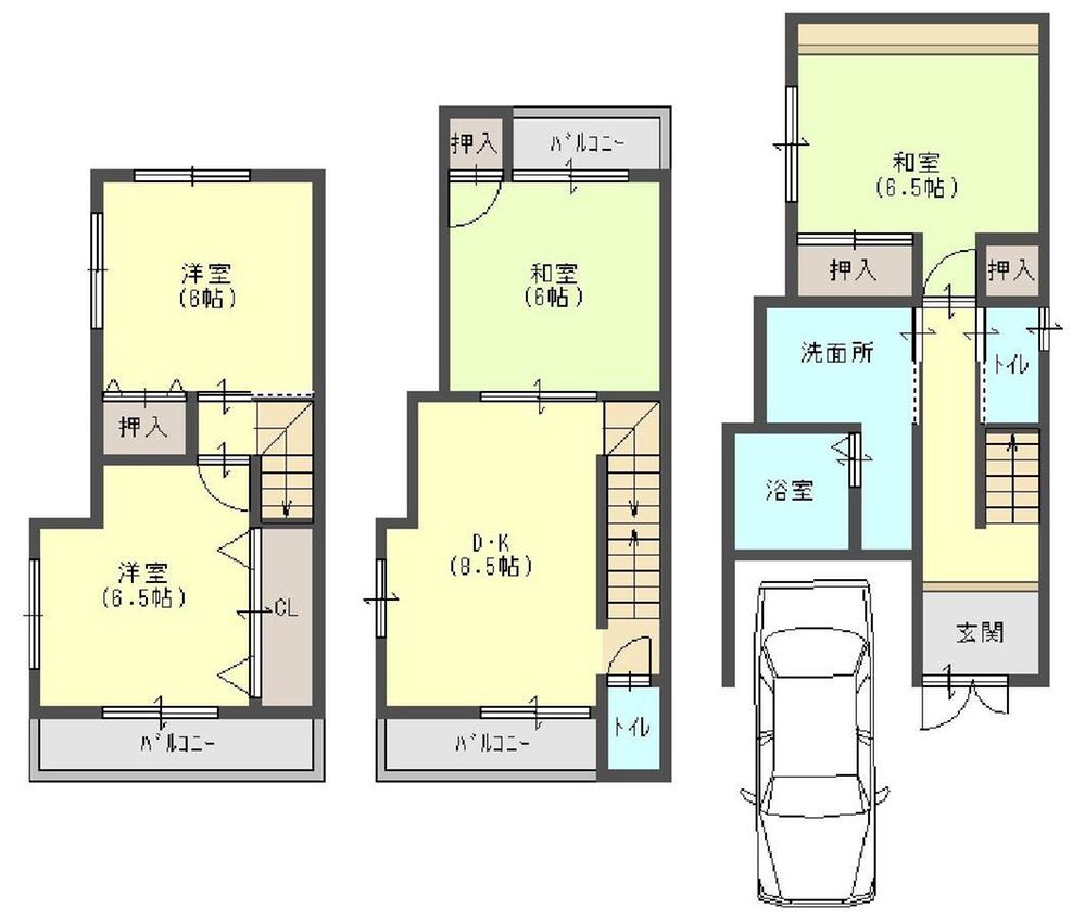 Floor plan. 18.9 million yen, 4DK, Land area 82.47 sq m , Building area 91.47 sq m
