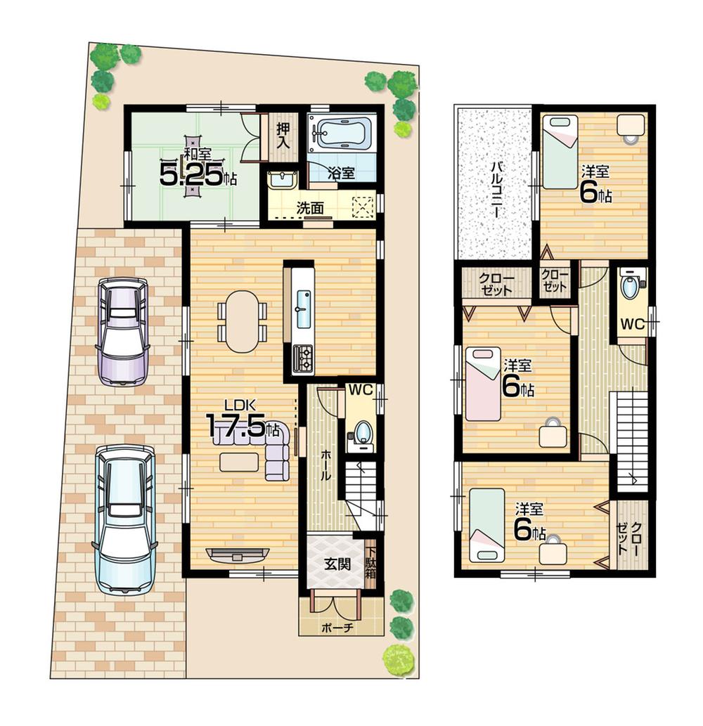 Floor plan. 29,800,000 yen, 4LDK, Land area 109.67 sq m , Building area 95.58 sq m