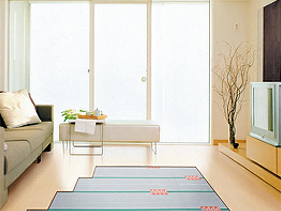 Cooling and heating ・ Air conditioning.  [Gas hot water floor heating "nook"] The whole room from ○ feet, Evenly warm ○ quiet and clean heating of air