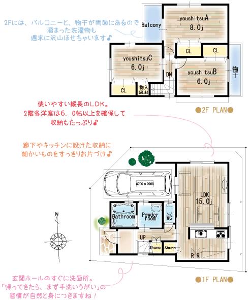 Floor plan. (20-A), Price 31,380,000 yen, 3LDK, Land area 85.41 sq m , Building area 82.81 sq m