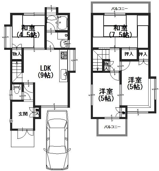 Floor plan. 15.8 million yen, 4LDK, Land area 70 sq m , Building area 70.47 sq m