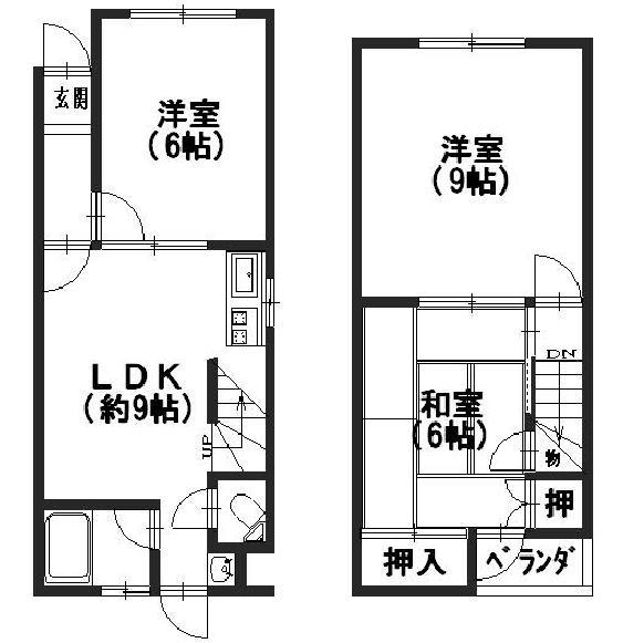 Floor plan. 4.8 million yen, 3LDK, Land area 41 sq m , Building area 42.16 sq m