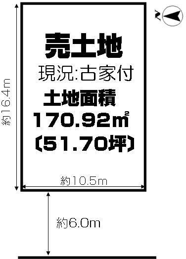Compartment figure. Land price 32,800,000 yen, Land area 170.92 sq m