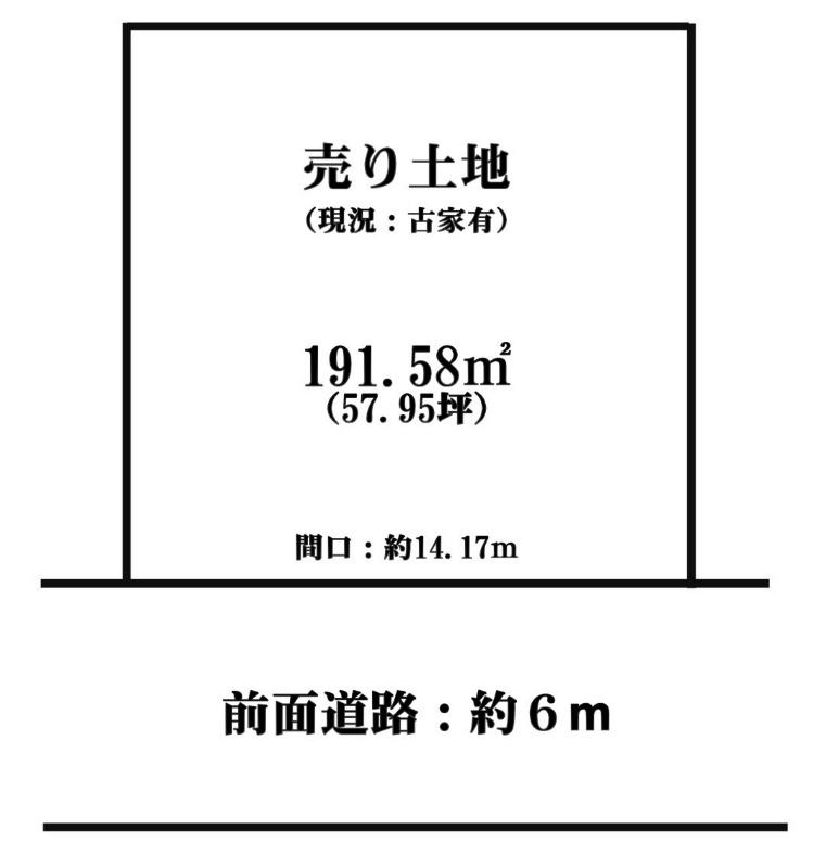 Compartment figure. Land price 29,900,000 yen, Land area 191.58 sq m