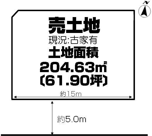 Compartment figure. Land price 34,800,000 yen, Land area 204.63 sq m
