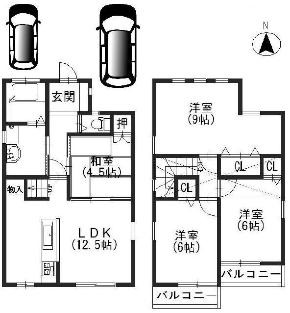 Floor plan. 30,470,000 yen, 4LDK, Land area 77.47 sq m , Building area 83.97 sq m