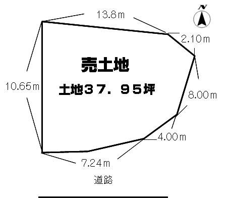 Compartment figure. Land price 20.8 million yen, Land area 125.46 sq m