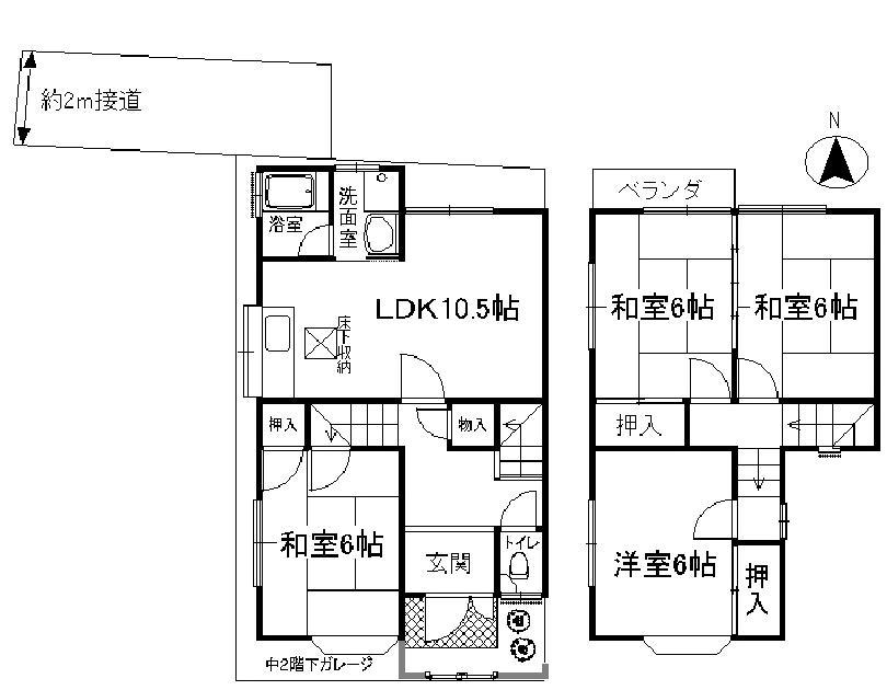 Floor plan. 16.3 million yen, 4LDK, Land area 76.35 sq m , Building area 92.73 sq m
