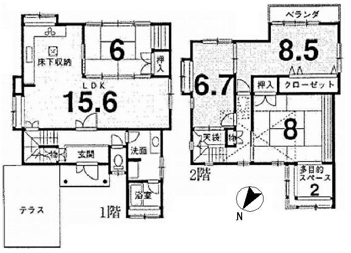 Floor plan. 35,800,000 yen, 4LDK, Land area 143.56 sq m , Building area 114.75 sq m