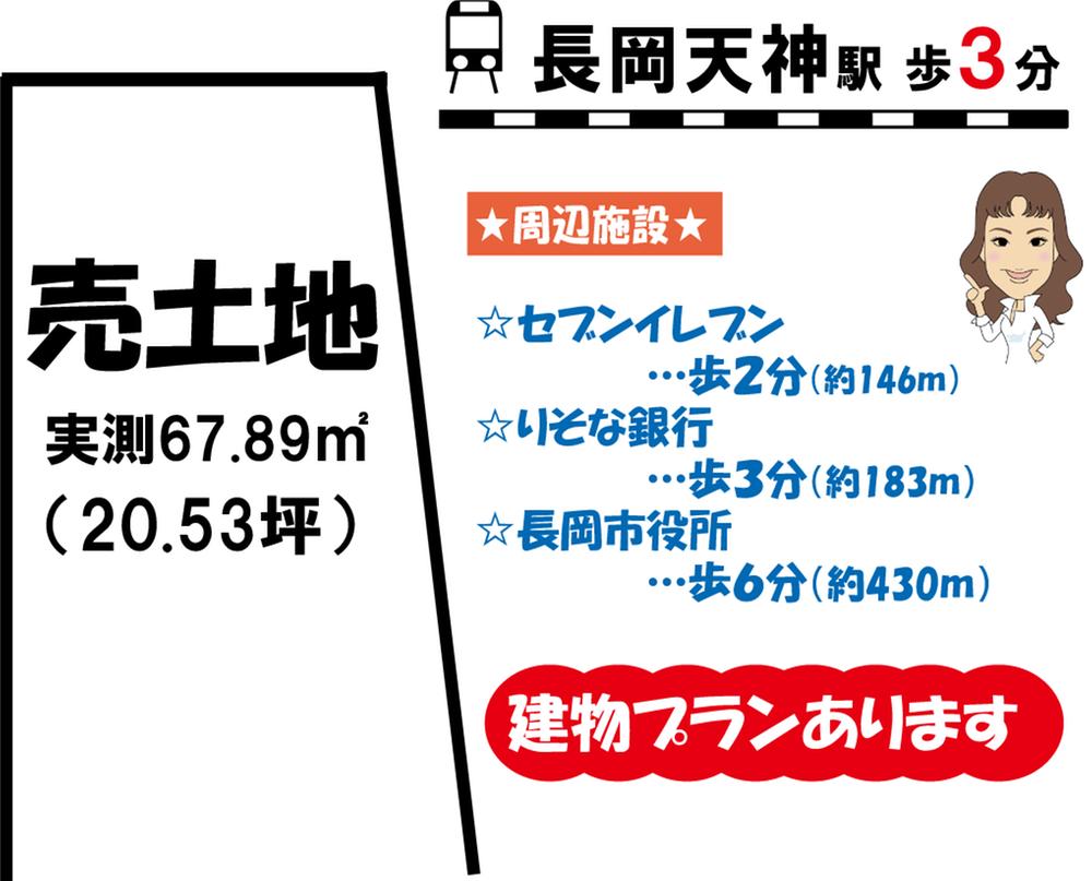 Compartment figure. Land price 18,800,000 yen, Land area 67.89 sq m