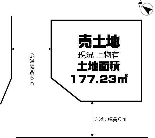 Compartment figure. Land price 30,800,000 yen, Land area 177.23 sq m