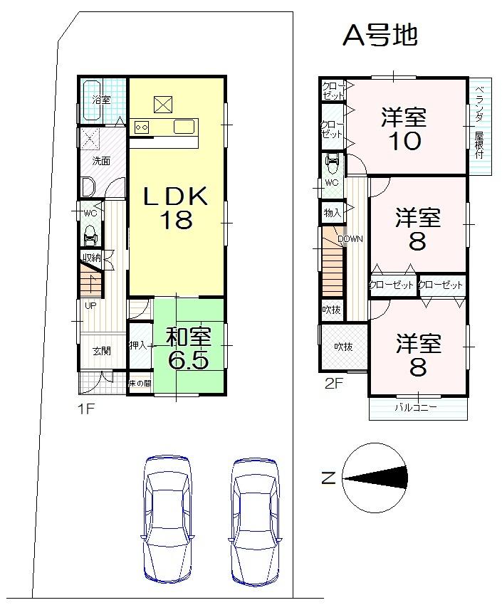 Floor plan. 21.3 million yen, 4LDK, Land area 242.13 sq m , Building area 119.07 sq m